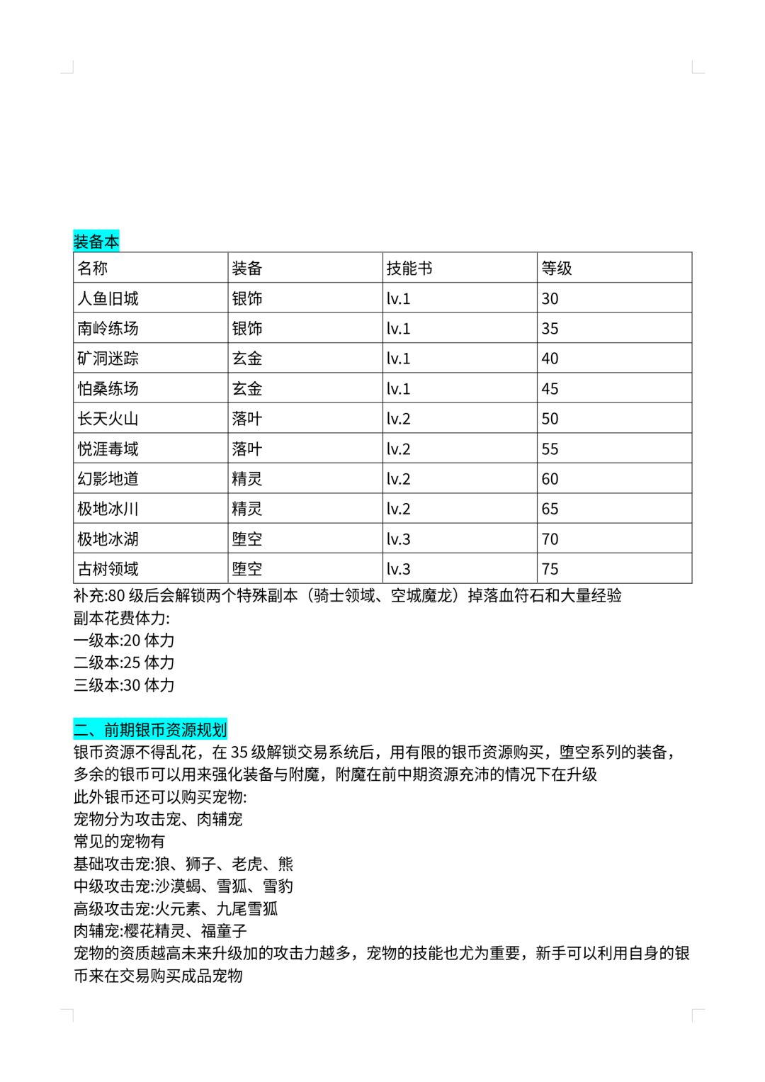 萌新必看攻略 2