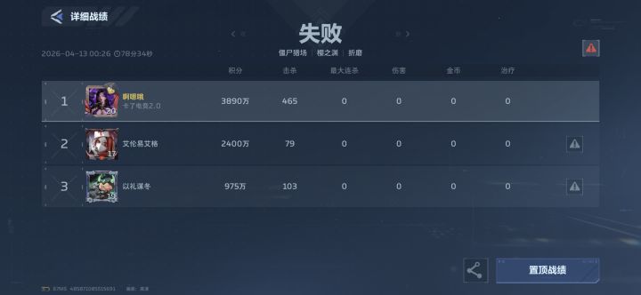 猎场78分钟自动判定失败截图