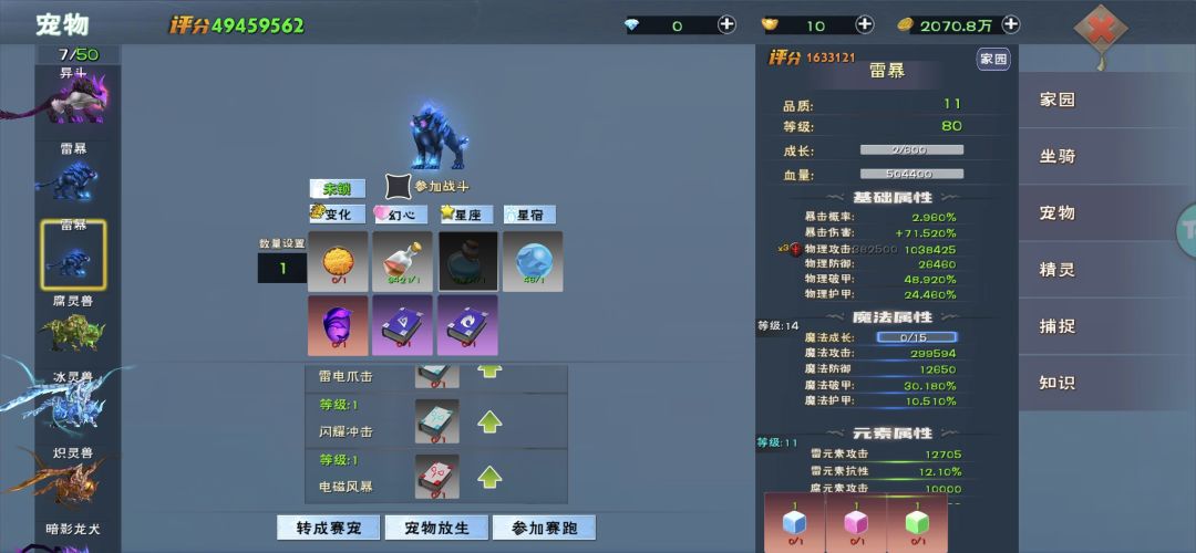 有大佬知道宠物升灵去哪了 1