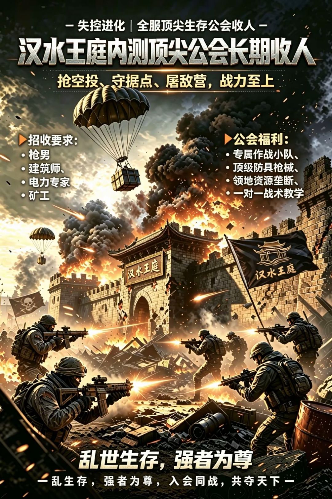 公会招人,福利满满 2
