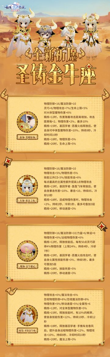 全新祈愿｜沙漠鎏金，「圣铸金牛座」即将上线！