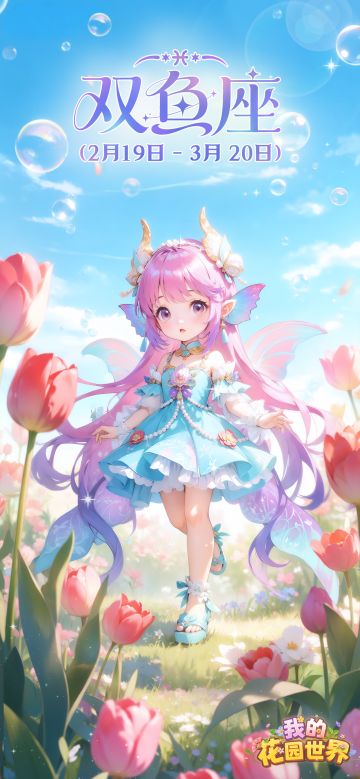 【二十八舍花历壁纸・双鱼座】
