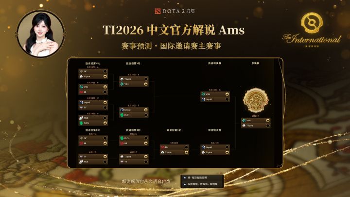 谁能夺得TI2026冠军?主赛事抄作业时间到截图