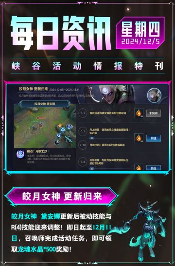 赫卡里姆携全新北极星皮肤唯美亮相！皎月女神黛安娜今日重做归来