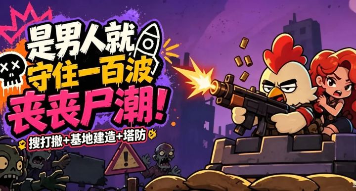 《守护我的大火箭》:废土小鸡闯末日,生存塔防我全都要截图