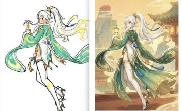 原神：白马仙人形象爆料，青衣白丝太美了！少女立绘姿势早已实机