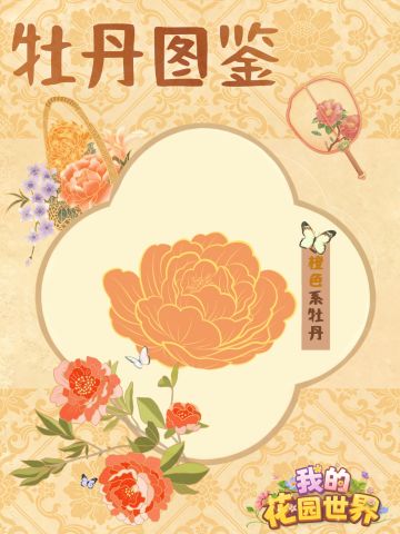 牡丹图鉴｜橙韵暖阳，明媚倾城