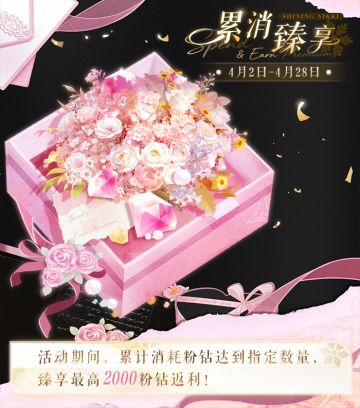 【最高可返2000粉钻】累消臻享活动4月2日开启！