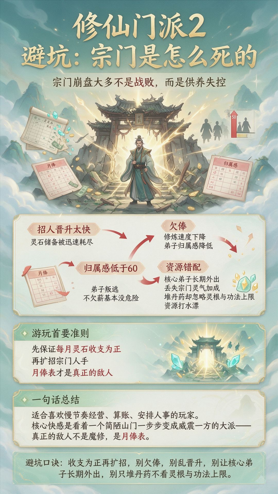 修仙门派2 避坑总结:宗门是怎么死的 1