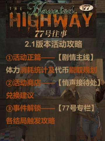 2.1版本活动商店规划和专栏各结局解锁攻略