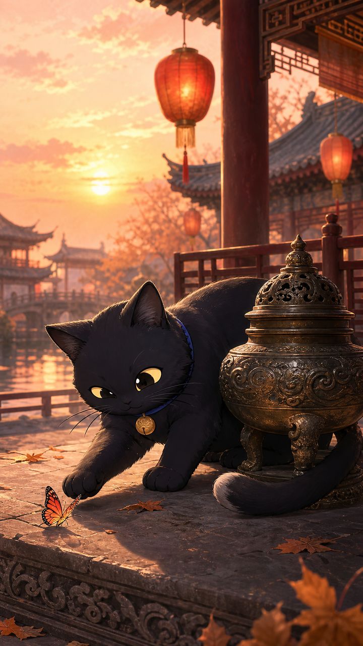 【手机壁纸】《明月小镇》主题壁纸,把江南小镇美景装进生活里截图