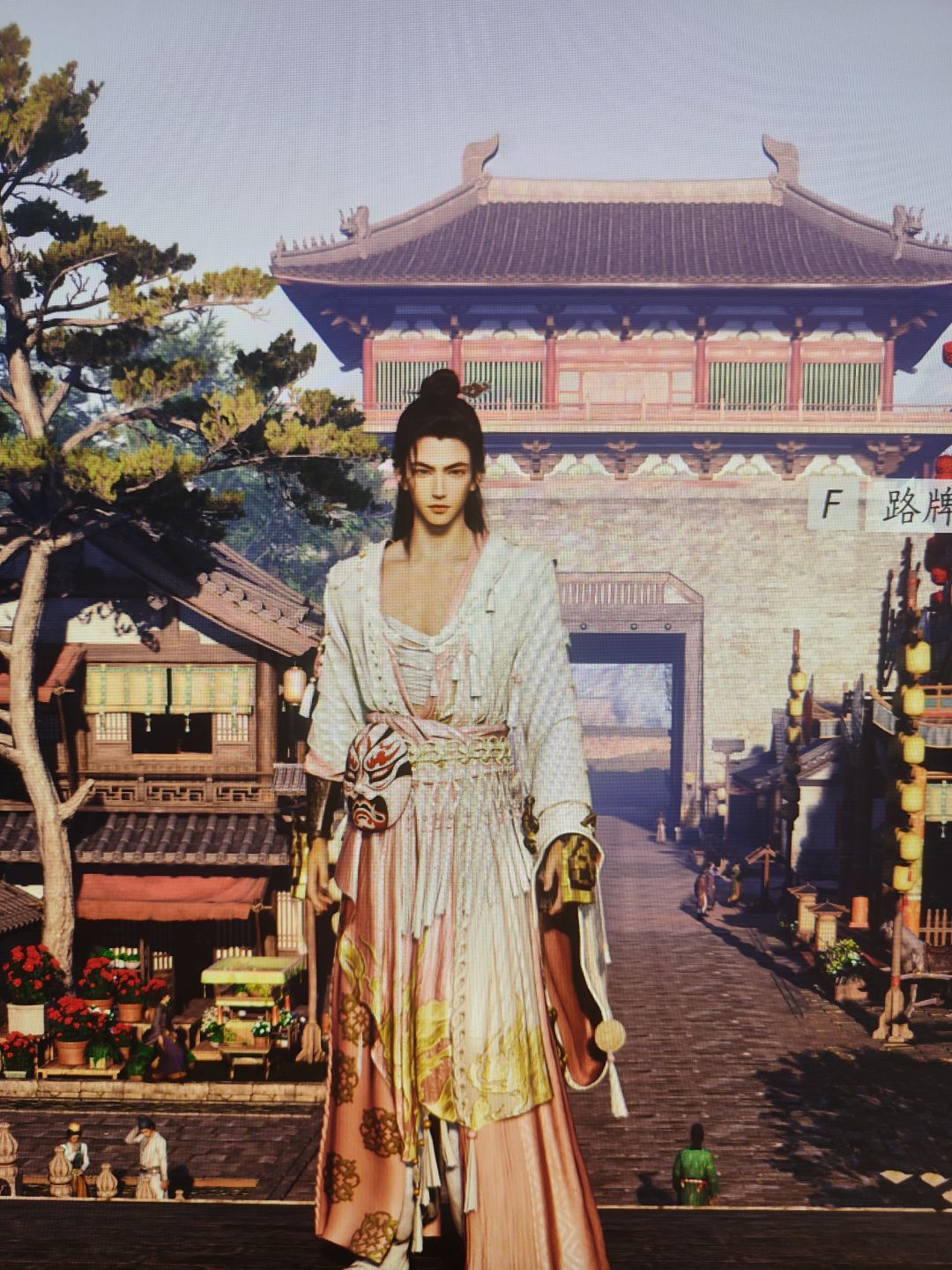 绝美的一张脸。 2