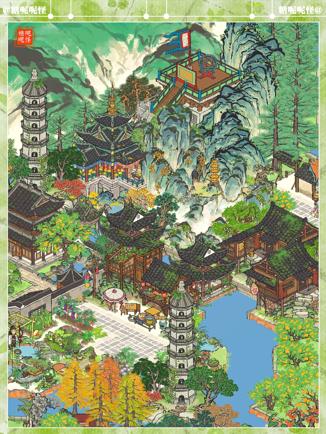 宁波府天一阁片区大场景布局图文版来啦🥰 - 江南百景图晒村专区 - TapTap 江南百景图论坛