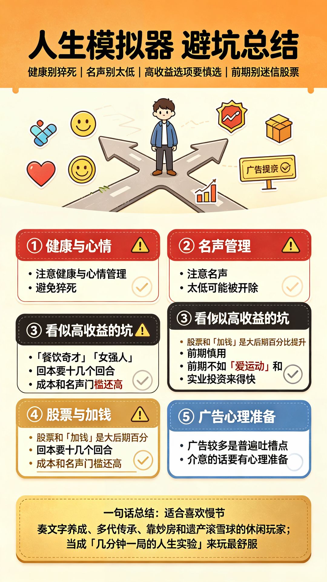 人生模拟器 避坑总结:这些坑千万别踩 1