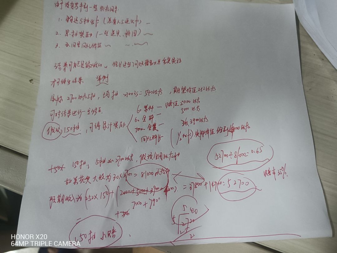 活动价值评估仅参考(基于诸多假设) 2