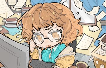 微风不燥，阳光正好，可忙碌了一天的刘兄仍然在继续赶稿~
监督们看看就好，不要打断了刘兄赶稿的思路啦~
快来跟着小乙送上一句：加油！玛格丽特·刘！#游戏推荐#白荆回廊#二次元