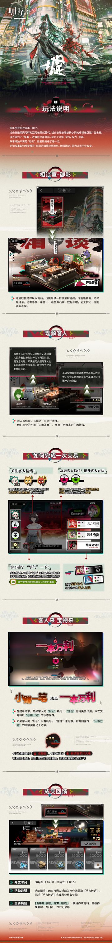 御机的夜和过去不一样了。
过去总是照亮河畔的双月被霓虹替代，过去总是放着悠扬小调的店铺被巨幅广告占据。
过去成为了“故事”。故事装点着御机，成为了谈资、货币、权力、武器。
故事唯独不再是“过去”，而星熊拒绝了这一切。
无论叙事如何反复覆写，纸背的旧墨终将渗出。她很确定，因为过去不会改变。