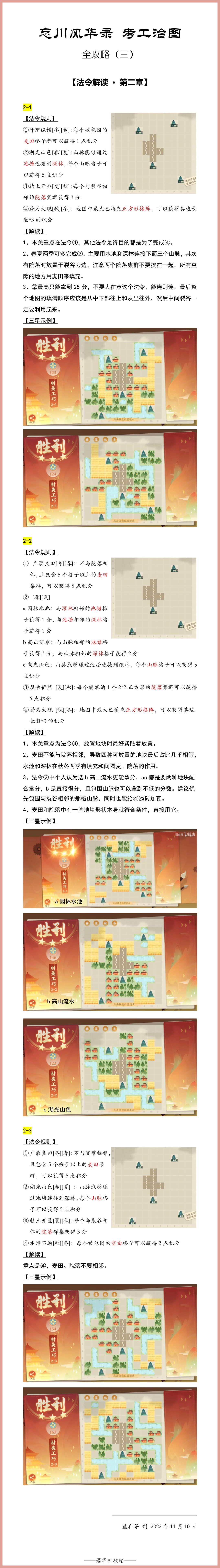 【考工治图】全攻略（三）
法令解读·第二章
p1  2-1~2-3
p2  2-4~2-7
p3  2-8~2-10
———————————————
考工治图 全攻略 图文版
（一）玩法解读→https://www.taptap.cn/moment/336040416602226883?share_id=9d33017cf2ad&utm_medium=share&utm_source=copylink
（二）法令解读·第一章→https://www.taptap.cn/moment/336040416602226883?share_id=9d33017cf2ad&utm_medium=share&utm_source=copylink
———————————————
三星过关视频（全关卡）→https://b23.tv/4vVCeHz
150+过关视频（部分关卡）→https://b23.tv/kEutIss截图