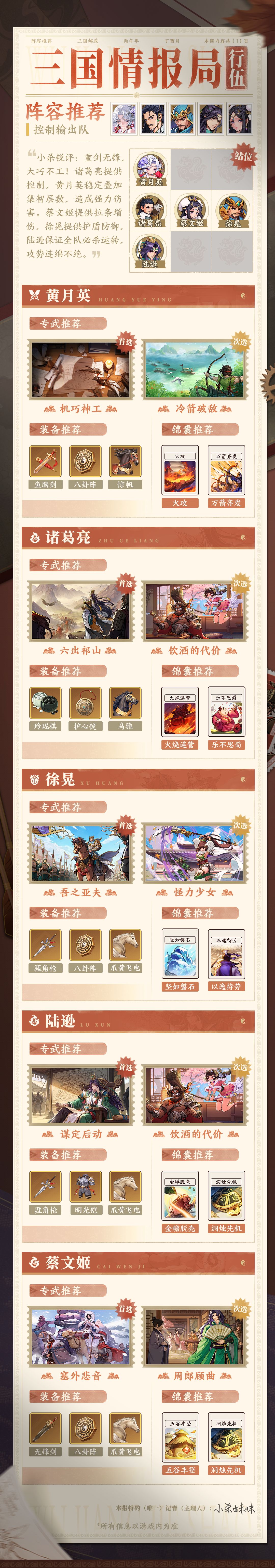 三国情报局 | 黄月英阵容推荐截图