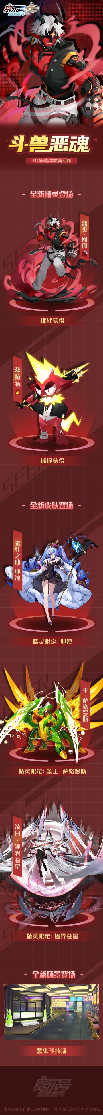 斗兽恶魂！1月6日版本更新前瞻