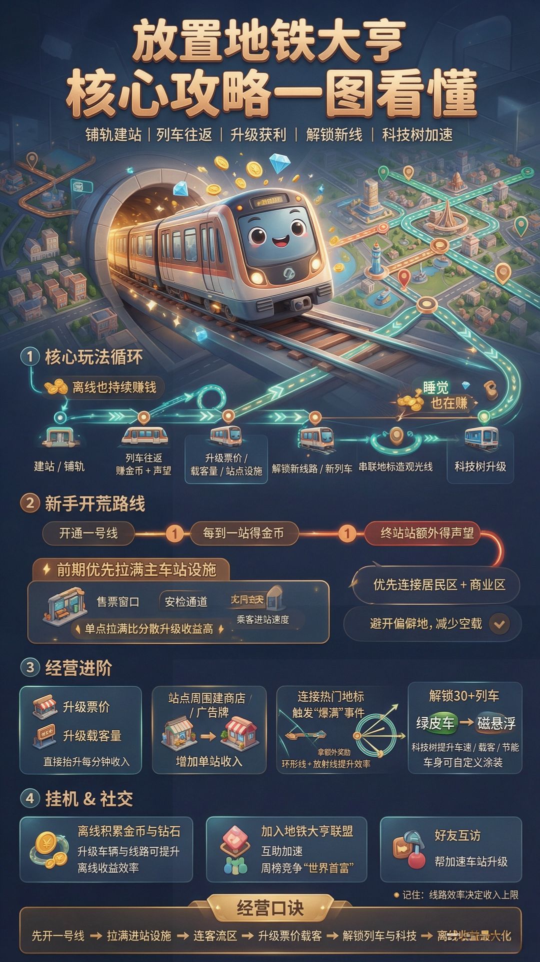 放置地铁大亨 新手开荒与线路规划攻略 1