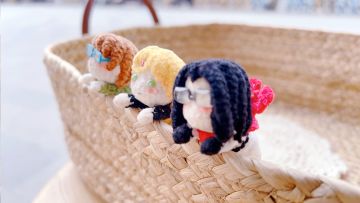 【手作达人】钩针玩偶《异世界归来的舅舅》趴趴头饰们