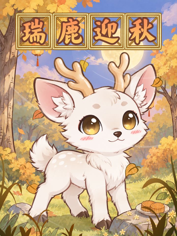 瑞鹿迎秋,中秋同庆截图