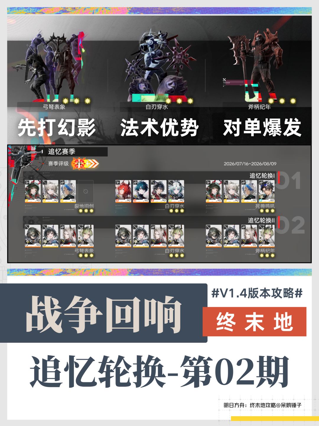 【战争回响】追忆轮换第二期打法/阵容推荐截图