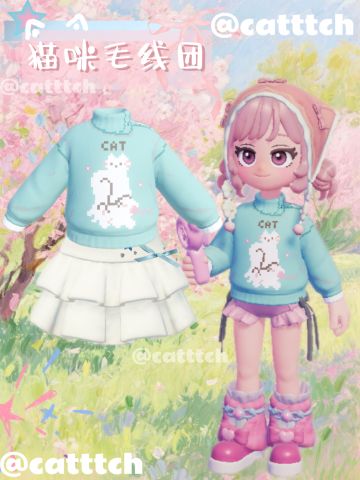 猫咪毛线团【附图纸】