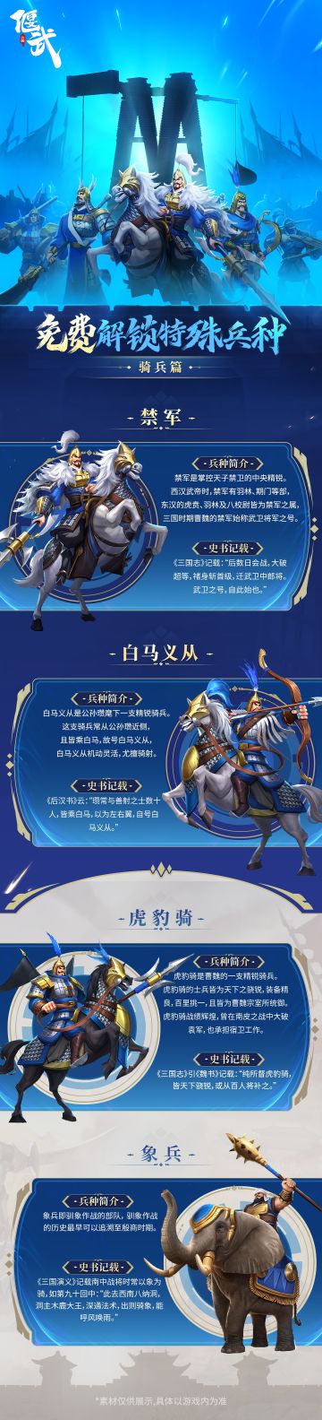 禁军、白马义从等特殊骑兵重磅来袭！带你纵马三国战场