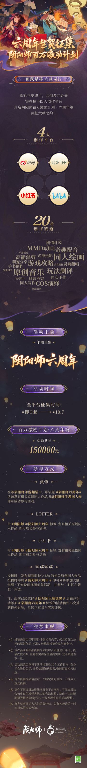 ☆六周年生贺同人征集☆
