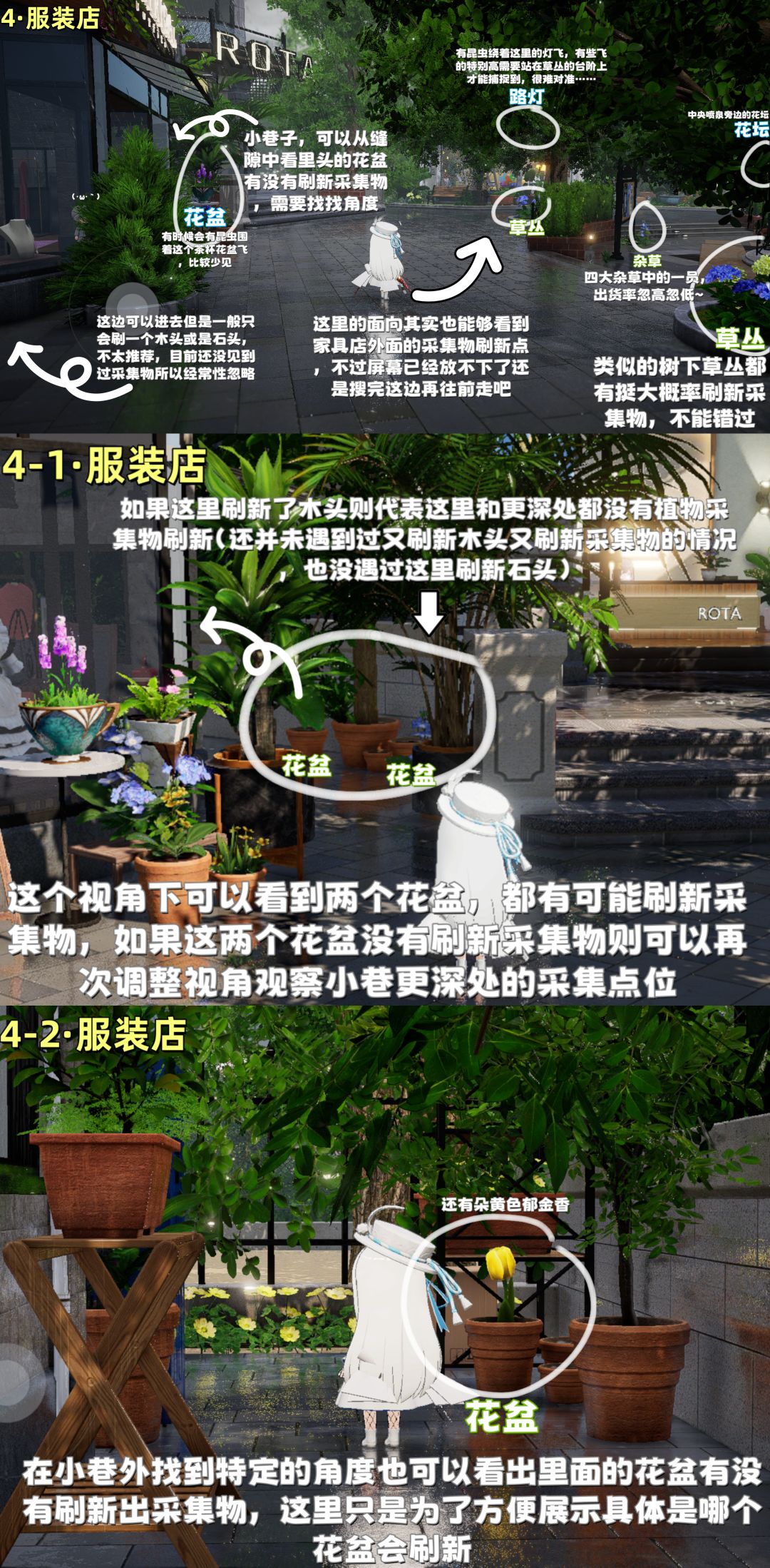【开放空间】罗塔花园广场⭐采集图鉴全解 2