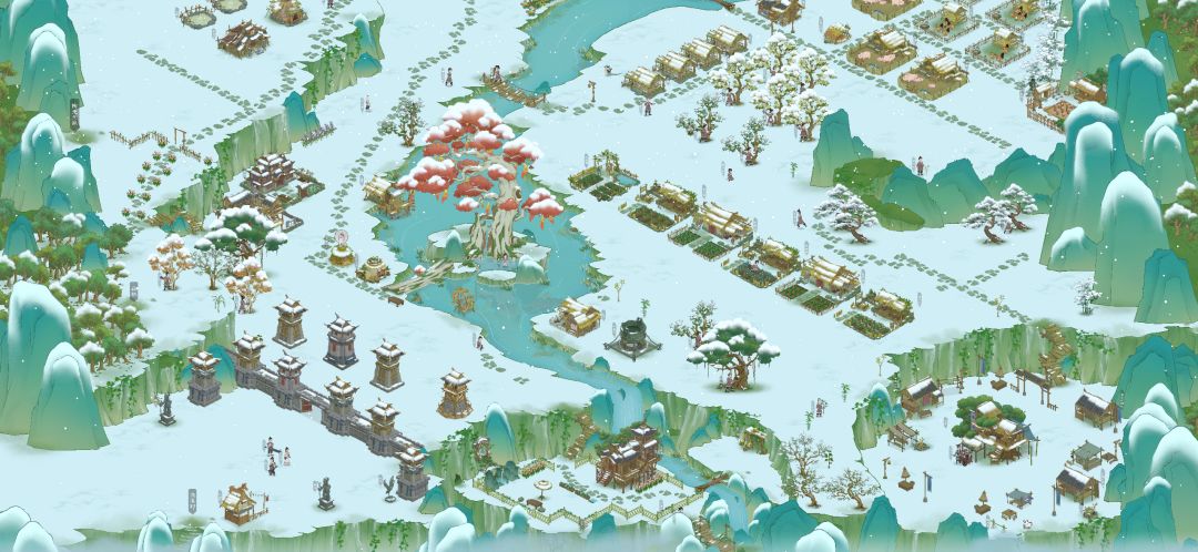 桃源雪景好美 1