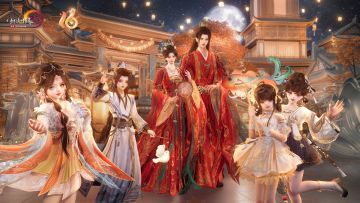 同贺《剑网3》十六周年！一起上线摸宝堆领礼物吧~