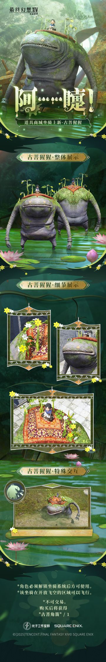 「商城坐骑上新」和古菩猩猩一起看世界！