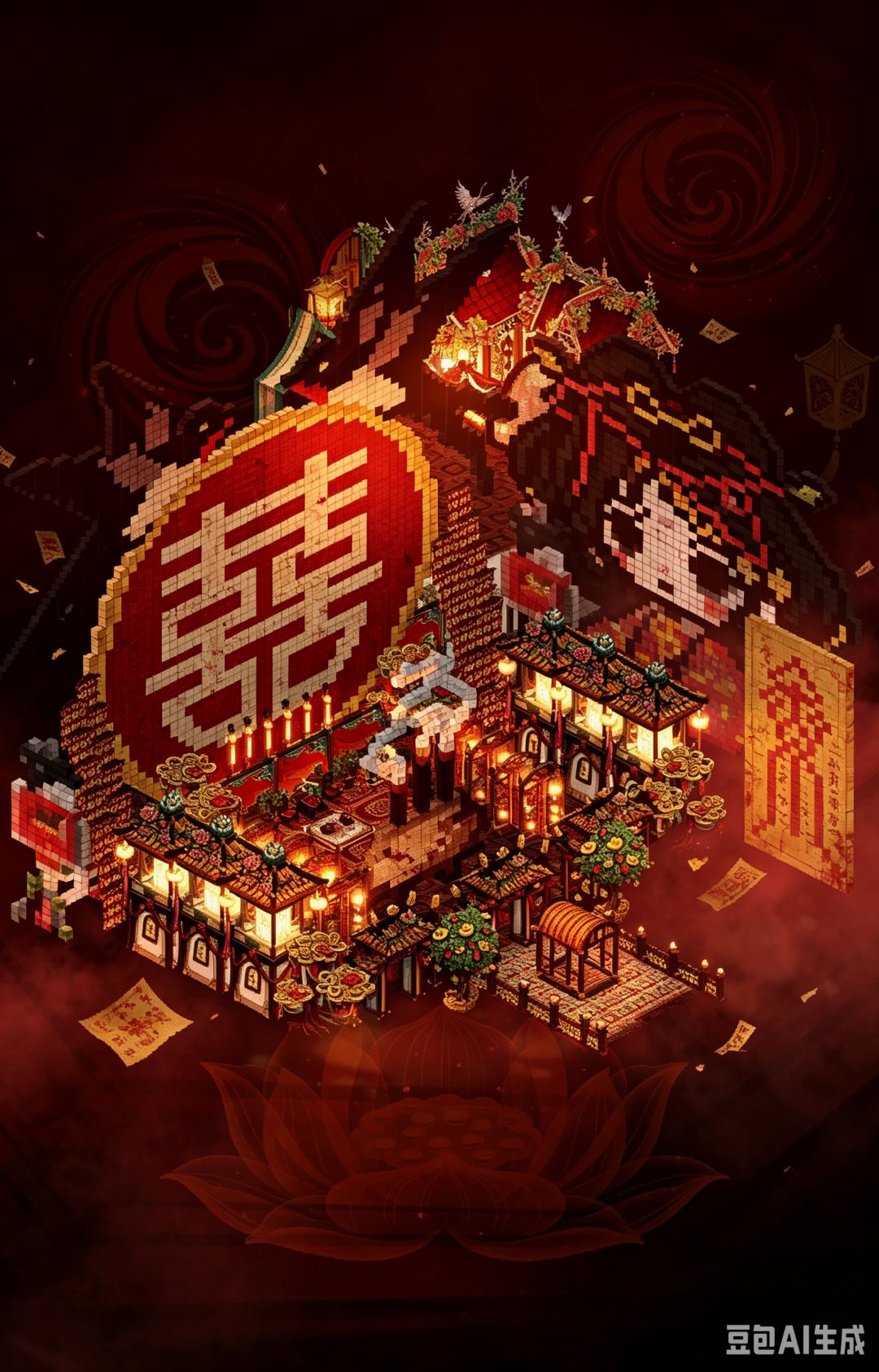 童话师|青花户型🏮囍🏮 1