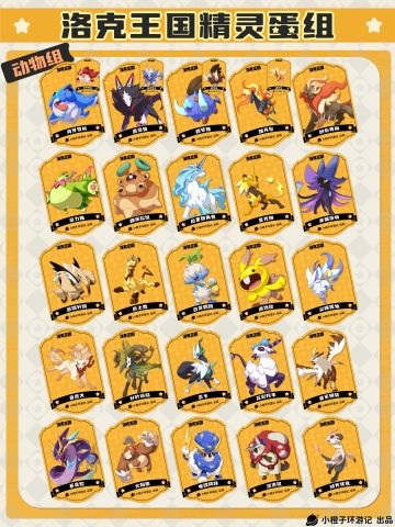 洛克王国世界丨全部蛋组精灵分类