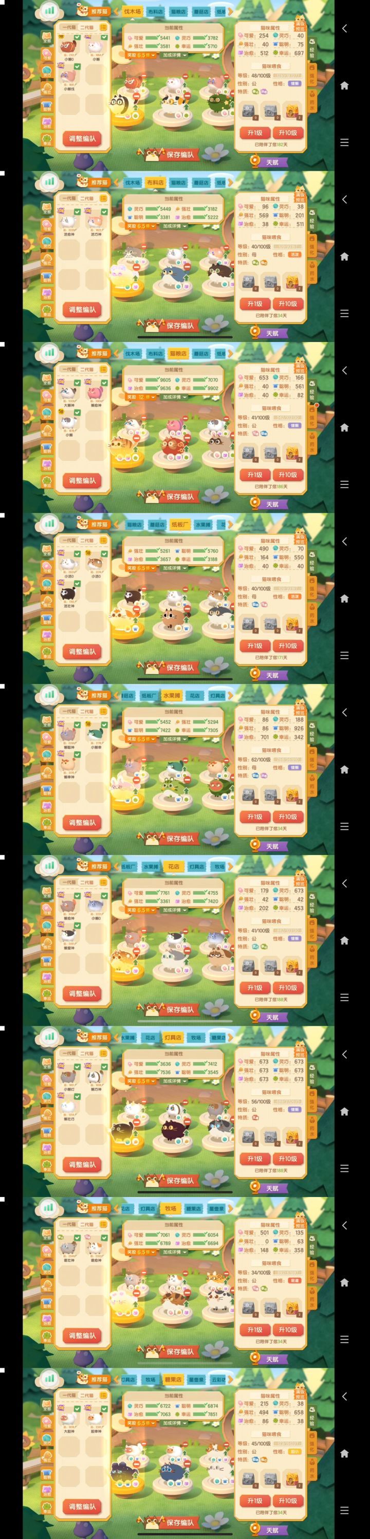 不借猫，9大打工店倍数终于都满了！
猫粮12.5倍，其他店6.86倍截图