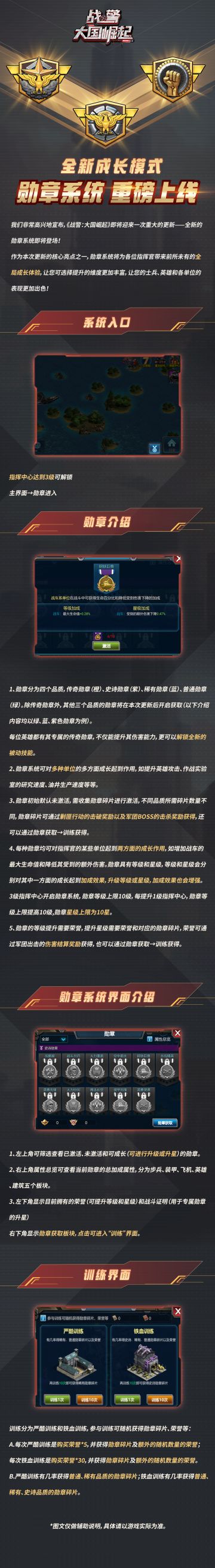 新版本爆料|全新成长板块【勋章系统】，即将开启！