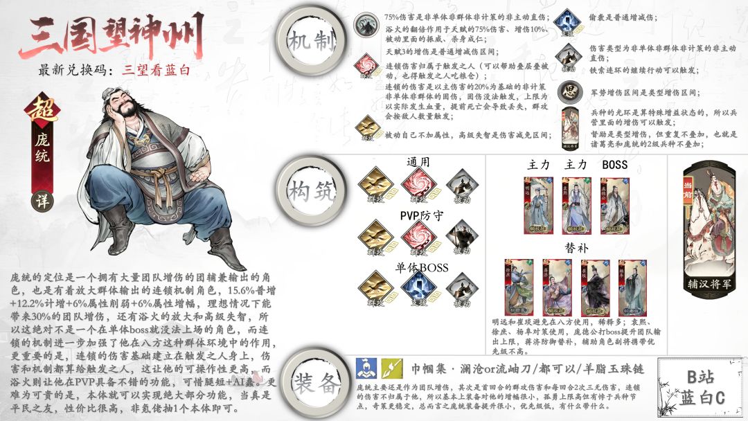 庞统攻略一图流截图