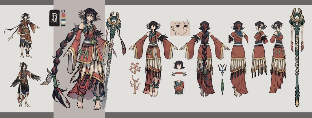 《祀与戎:山海》女主-游戏美术更新 2