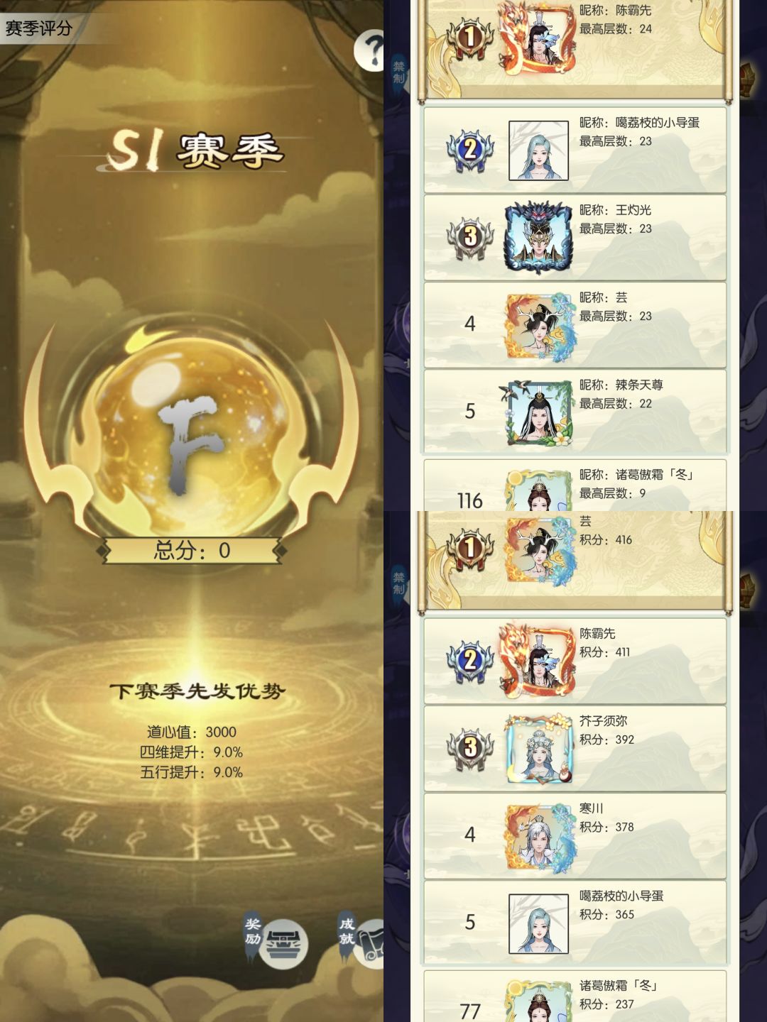 天地量劫第一天、零分截图