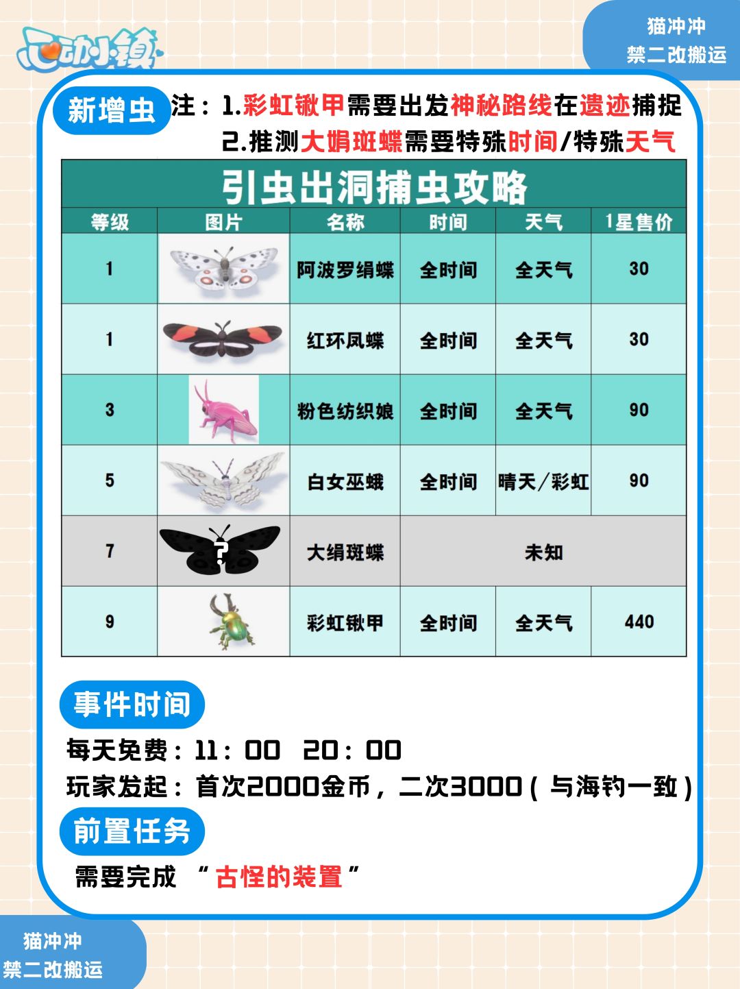 心动小镇 引虫出洞捕虫攻略 2