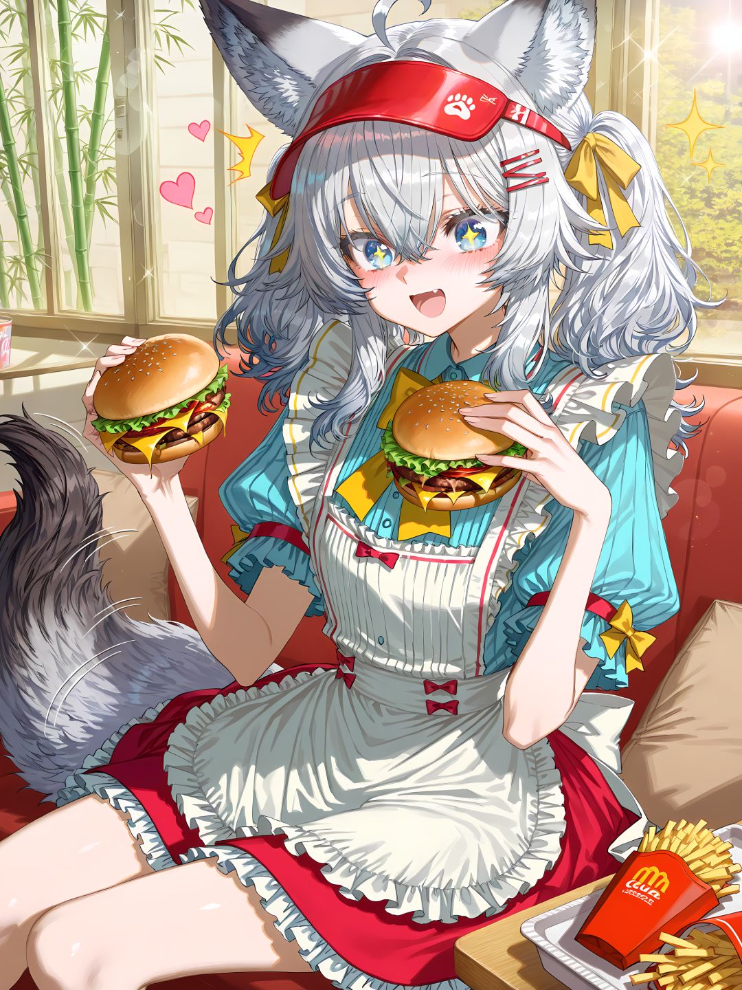 【07】🤤两个大汉堡…我忍不住啦！❤️🍔 2