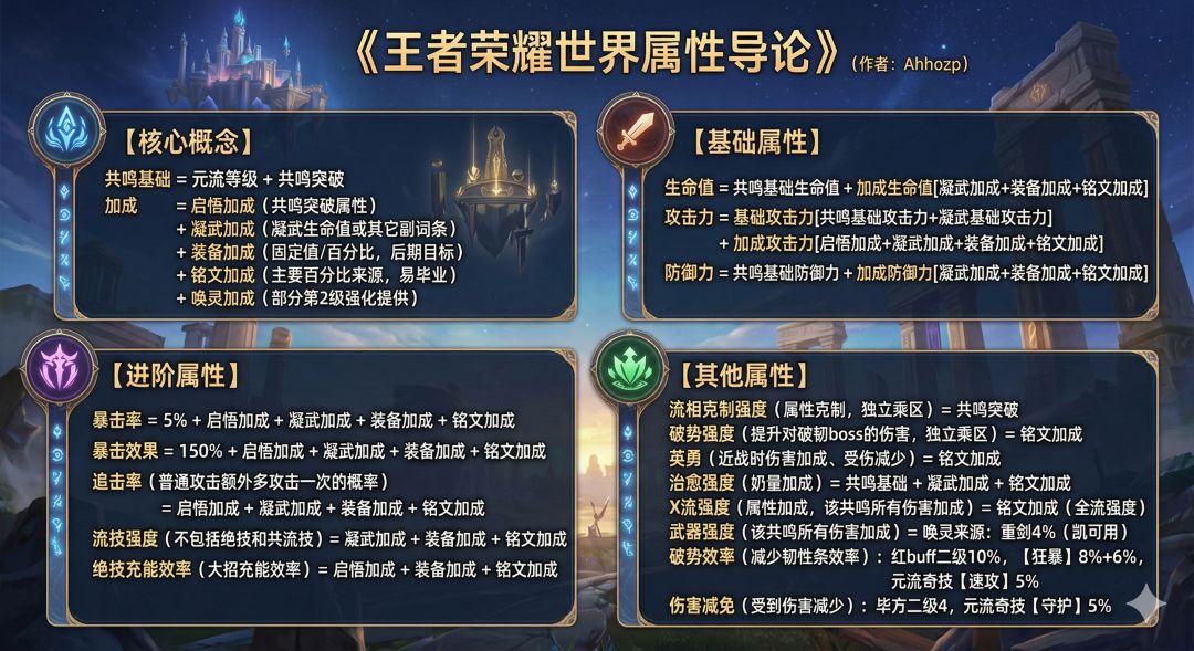 王者荣耀世界 属性导论 1