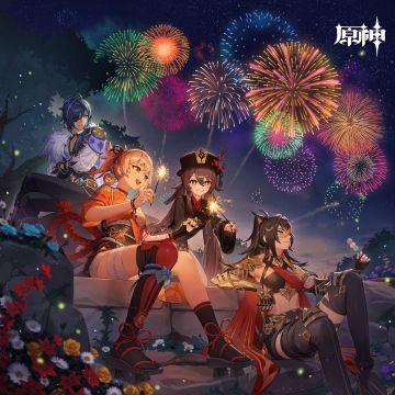 元旦：「在烟火正盛的时候，一起许下新年愿望吧！」
