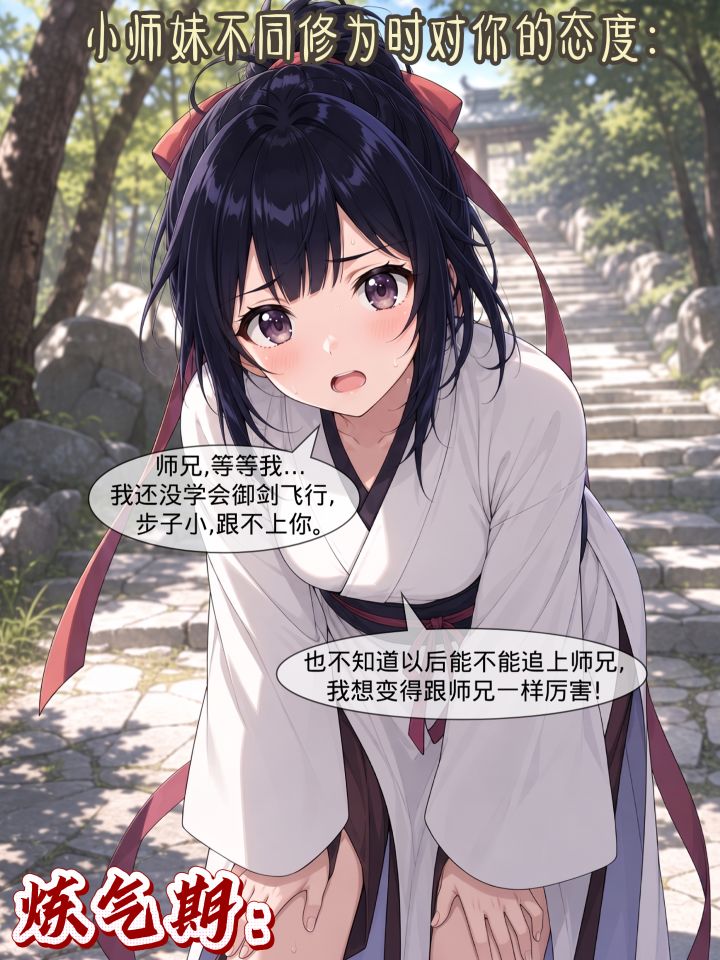 小师妹不同修为时对你的态度:截图