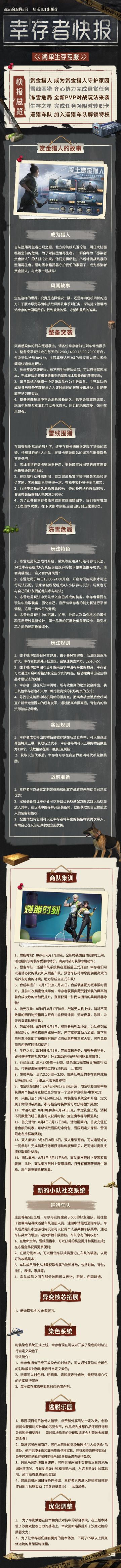 【共创季】简单生存专服8月3日更新公告