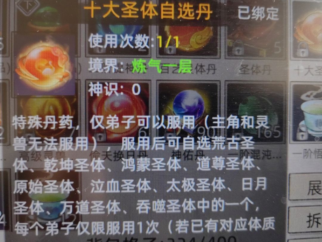 十大圣体自选和随机丹冲突不 2
