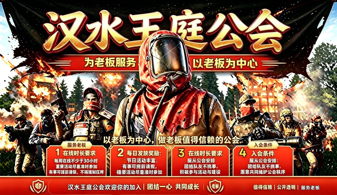 失控进化【汉水王庭】公会 招人 2